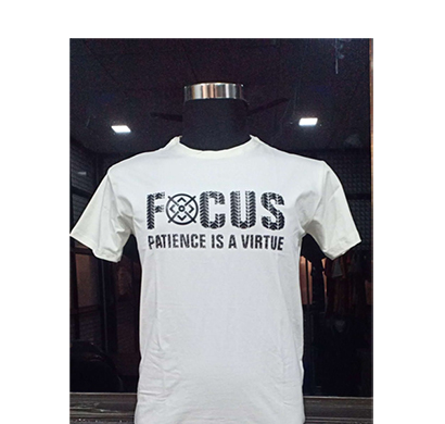 less q (1lq102) cotton lycra streacheble printed t shirt ( white)